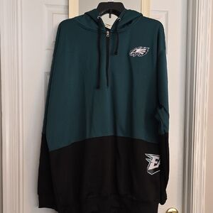 Fanatics Teal and Black Hoodie